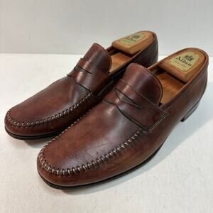 VERY GOOD Magnanni Penny Loafer Moccasin Brown Made in Spain UK 9.5 / US 10